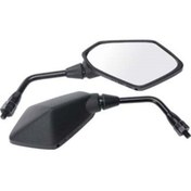 Resim OEM Naked Motosiklet Ayna Takımı Uyumlu 10mm Düz Diş 
