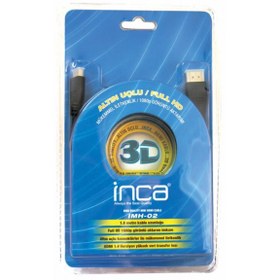 Resim inca imh-02 Full HD 3D Altın Uçlu 1.8 M HDMI Kablo 