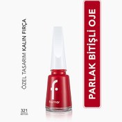 Resim Flormar Nail Enamel Yoğun Pigmentli Oje 321 Red Flag 