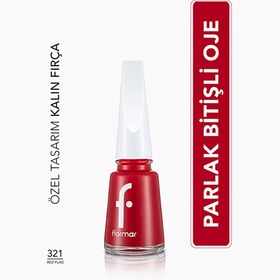 Resim Flormar Nail Enamel Yoğun Pigmentli Oje 321 Red Flag 