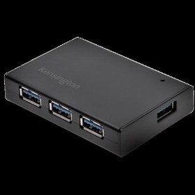 Resim Kensington UH4000C USB 3.0 4 Girişli Hub & Şarj Aleti Siyah, K33979EU 