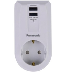 Resim Panasonic Tekli Fiş Priz Usb 5v 2a Vakumlu Paket 