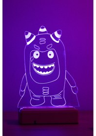 Resim Çocuklar Için Hediye Oddbods 16 Renk Gece Lambası 
