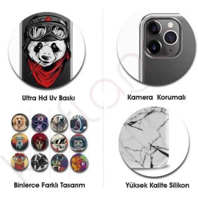 Resim TECNO Camon 18 Premier Kılıf Silikon Desen Özel Seri Green Thunder 1693 