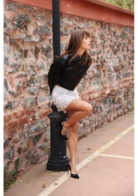 Resim Siyah Dericlub Kadın Taşlı Bilek Bağlamalı Stiletto Gerçek Deri S Siyah 