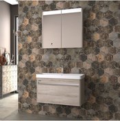 Resim Pierre Cardin Atlantic 80 Cm Banyo Dolabı Pear 