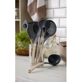 Resim Rosti Optima Delikli ve Renkli Saplı Karıştırma Kaşığı 31 cm 