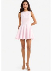 Resim Defacto Kayık Yaka Kolsuz Mini Elbise F2692ax25aupn648 Pembe 
