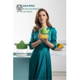 Resim SHC4200 Mey Ithalat® Cam Hazneli 300 ml Lüks Limon Portakal Sıkacağı 11,4 cm 