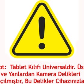 Resim TUANAGSM Hometech Alfa 7 Rc Üniversal 360 Standlı Kılıf + Tablet Kalemi 