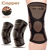 Resim 2 Paket Profesyonel Bakır Diz Desteği - Kaymaz Tasarım - Egzersiz, Koşu, Basketbol, Voleybol, Ağırlık Kaldırma, Spor Salonu için Elastik Örgü Diz Desteği - Erkekler ve Kadınlar için Diz Sıkıştırma Kolsu - Spor Ayak Diz Pedleri - İdeal Spor Ekipmanı 