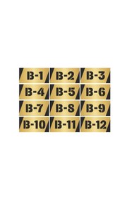 Resim Özarslan Dizayn Metal Kapı, Masa, Dolap, Posta Kutusu Numarası 5cmx10cm Altın Renk 