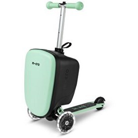 Resim Micro Scooter Micro Ride On Luggage Junior Mint Yeşil Katlanır Scooter Bagaj Çanta 