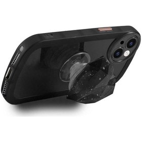 Resim İphone 12 Pro Uyumlu Kamera Korumalı Pop Soketli Renkli Zore Ofro Kılıf-siyah Siyah 