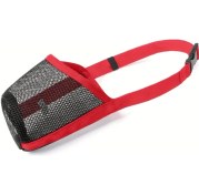 Resim Fochsia Yumuşak Nefes Alabilen Köpek Ağızlığı, Hızlı Giydirme, Kırmızı L, Güçlendirilmiş Dikiş 