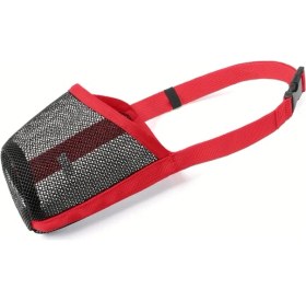 Resim Fochsia Yumuşak Nefes Alabilen Köpek Ağızlığı, Hızlı Giydirme, Kırmızı L, Güçlendirilmiş Dikiş 