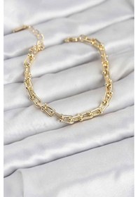 Resim Gold Renk Tifani Model Pirinç Kadın Bileklik - Tj-bb8267 Açık Mor 