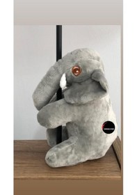 Resim Sevimli Fil Peluş Oyuncak Uyku Arkadaşı Hediyelik Paluş 20 Cm Gri 