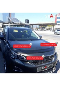 Resim Peugeot 3008 2017 Yılı Ve Sonrası Ön Kaput Rüzgarlık 4mm Siyah 