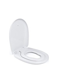 Resim Universal Yavaş Kapanan Çocuk Adaptörlü Klozet Kapağı Beyaz 