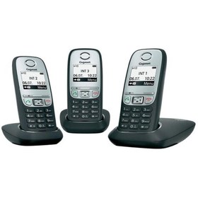 Resim GIGASET A415 Trio Dect Telefon Siyah- Gümüş 