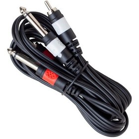 Resim Powermaster 2xrca+2x6.3mm Mono Gitar Jack Kablo 3metre 