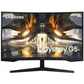Resim Samsung Odyssey G5 32" 1 Ms 2K Curved 165 Hz LS32AG550EUXUF Monitör (Yenilenmiş) 