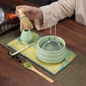 Resim 4 Parça Matcha Tören Seti: Bambu Çırpıcı, Geleneksel Kaşık & Kase - Mükemmel Matcha Hazırlığı İçin İdeal - Çay Tutkunlarına Noel, Sevgililer Günü, Anneler & Babalar Günü İçin Harika Hediye, Matcha Çay Seti 