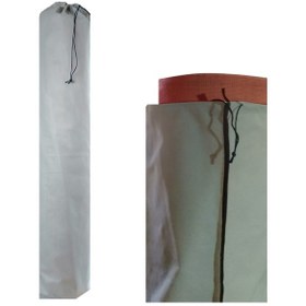 Resim 4 Adet 4m2 İçin Tela Kumaş Halı Hurcu 45x180 Ebat Bağcıklı Gri 