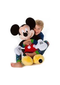Resim Mickey Mouse Peluş Oyuncak Büyük Boy 65 Cm Hediyelik Uyku Arkadaşı Kırmızı 