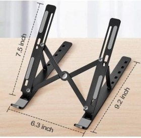 Resim BakGelAl 7 Kademeli Ayarlı Katlanabilir Laptop Tablet Standı Siyah 