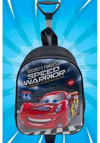 Resim Tezzgelsin Ana Sınıfı Kreş Cars Speed Mcqueen 5d Kabartmalı Çekçekli Tekerli Sırt Çantası Ve Okul Çantası Çok Renkli 