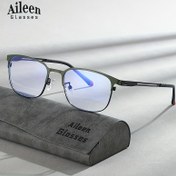 Resim Aileen Erkek Retro Metal Hafif Moda Gözlükleri - Şık Kaplumbağa Derisi Tam Çerçeveli, PC Lensler, Kılıf ve Mikrofiber Bez Dahil, Günlük Kullanım, Ofis ve Hediye Verme İçin Mükemmel, Sevimli Gözlükler 