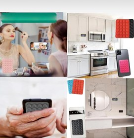 Resim Genel Markalar Silikon Vakumlu Yapışkanlı Kaymaz Vantuz Cep Telefon Tutucu Akrobat Turuncu Belirtilmemiş Silikon 