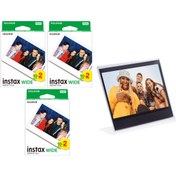 Resim Fujifilm Instax Wide 60'lı Film ve Pleksi Çerçeve 