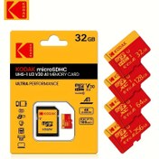 Resim Kodak Yüksek Hızlı MicroSDHC Kart Adaptör ile - 32GB, UHS-I U3 V30 A1, 4K Ultra HD Uyumlu, Dizüstü Bilgisayarlar, Akıllı Telefonlar, Gözetim, Araç Kameraları için İdeal 