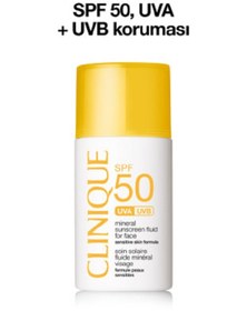 Resim Clinique Mineral Sunscreen Yüz Güneş Kremi Spf 50 - 30 ml | UVA/UVB Koruma, Ultra Hafif, Yağsız 