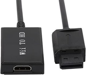 Resim Junsi WII - HD Dönüştürücü, Wii - HD Video Dönüştürücüler Adaptör Kablosu 1080P HD Kablo Konektörü HDMI Ses Çıkışı Nintendo WII Konsolu ile Uyumlu, HDTV Projektör Monitörü 