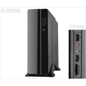Resim Frisby FC-S6020B Kulplu 300W Matx Slim Tower Siyah Kasa 