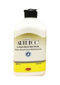 Resim Artdeco Su Bazlı Ekstra Mat Vernik 500 Ml. 