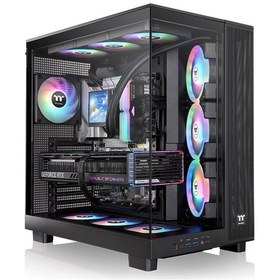 Resim Thermaltake View 380xl Temperli Cam 4x120mm Usb 3.0 Siyah Argb Akak0thr0003 