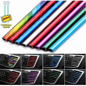 Resim Premium Soyulmaz Araç Içi Klima Izgara Hava Çıkış Dekoratif Şeri 