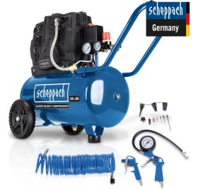 Resim Scheppach HC25si Sessiz Kompresör 1100 W 8 Bar 24 Lt - 5906140901 