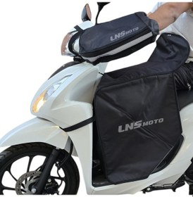 Resim Motorsiklet El Ve Diz Koruma Örtüsü Scooter Dizlik Ve El Rüzgarlı 