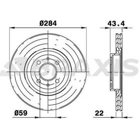 Resim Braxis AE0054 Ön Fren Disk Aynası Bravo I Iı Croma Doblo Idea Linea Marea Stilo Alfa 155 1.2 1.3 1.4 1.6 1.8 1.9 1 60812164 