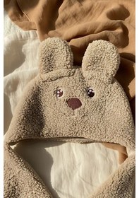 Resim Tavşan Kulaklı Peluş Bebek Kundağı 