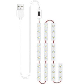 Resim Createtech Usb Şerit Led Aydınlatma Kablosu, Akıllı Banyo Aynası 10'lu 