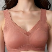 Resim Kadınlar İçin Hafif Nefes Alabilen Kablosuz Bralette - Kontrast Dantel Detaylı, Çıkarılabilir Pedler, Düşük Destek, Şık Günlük Rahatlık, Yumuşak Kumaş Yapısı, Zarif Tasarım 