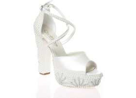 Resim Çnr&Dvs Sedef Inci Taş Işlemeli Gelin Ayakkabı 4015CNR 