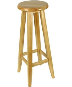 Resim Yuvarlak Tabure Naturel Renk 70 Cm 